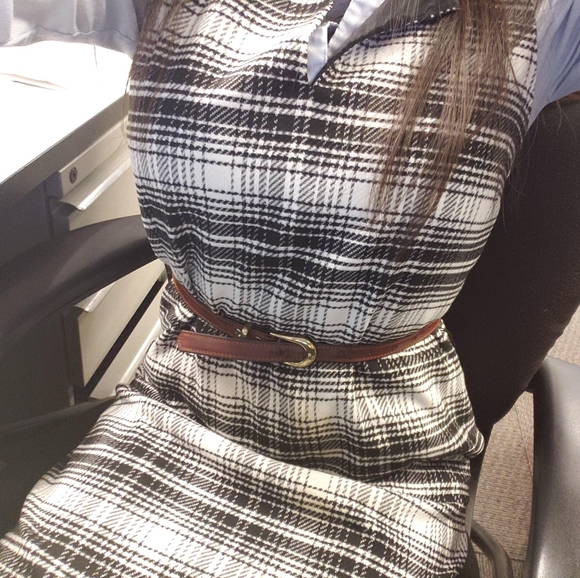 Michael Kors Dresses & Skirts - Michael kors hoodshouth pattern plaid dress